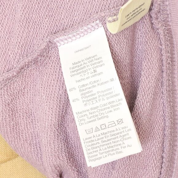 MADEWELL Balloon Sleeve Hoodie Sweatshirt M Pleat-Sleeve Lavender Purple EUC B63 - Picture 6 of 6